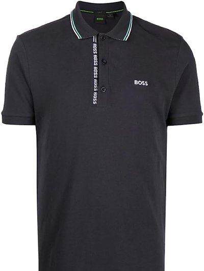 Hugo Boss Men Paule Pique Logo Polo Shirt - Navy Blue product