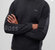 Men Rinos 001-Black Logo On Sleeves Crew Neck Cotton Sweater - Black