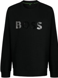 Men Salbo Mirror Ncsa 001 Sretch Cotton Pullover Sweatshirt - Black