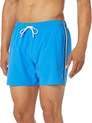 Men Standard Iconic Stripe Swim Shorts - Blue