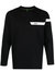 Men Togn 1 Long Sleeve Stretch Cotton T-Shirt 001 - Black