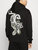 Men's Black Cotton Relaxed Fit Dolias Hoodie With Paisley Design