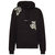 Men's Black Cotton Relaxed Fit Dolias Hoodie With Paisley Design - Black