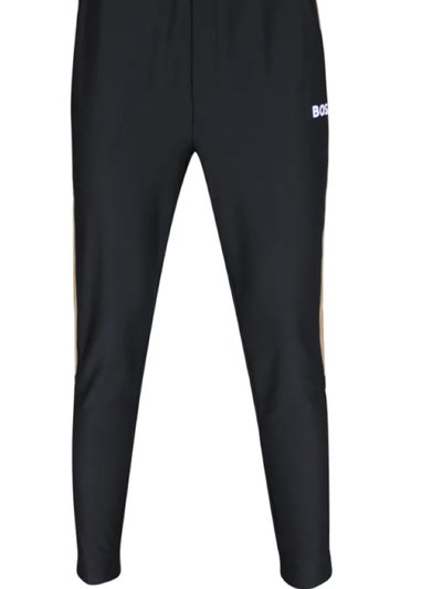 Hugo Boss Men's Black Thick Cotton Hicon MB 1 Side Stripe Track Pants product