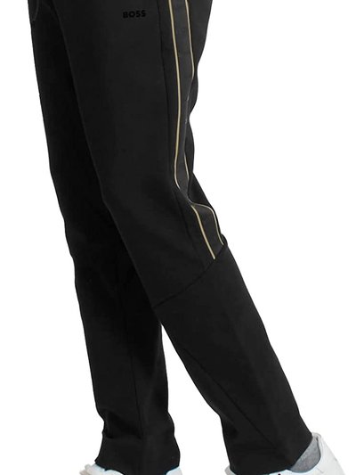 Hugo Boss Men's Hadim 1 Black Thick Cotton Side Taping Logo Track Pant product