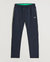Men's Hadim 1 Navy Blue Thick Cotton Track Pants Joggers With Side Taping - Navy Blue