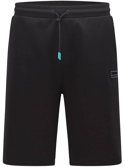 Hugo Boss Men's - Hwoven Knit Shorts Cotton Knit Relaxed Fit In Black product