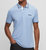 Men's Light Blue Stretch Cotton Paddy Pro Short Sleeve Polo T-Shirt - Blue