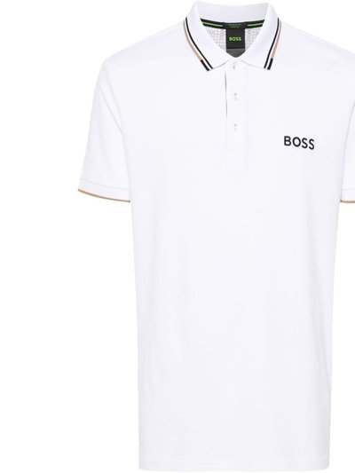 Hugo Boss Men's Paddy Pro Short Sleeve Polo Shirt, Blanc Cream product