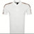 Men's Parlay White Pique Cotton Shoulder Logo Short Sleeve Polo T-Shirt - White