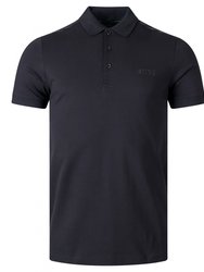 Men's Paule Slim Fit Mirror Short Sleeve Polo Shirt - Black