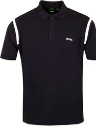 Men's Pirax 1 Cotton Short Sleeve Polo T-Shirt - Black