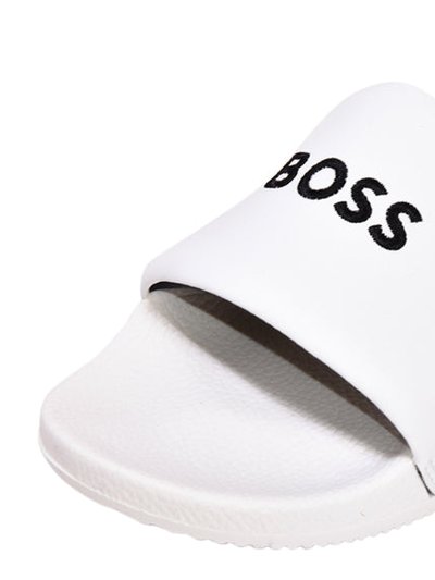 Hugo Boss Men's Reese White Pool Slides product