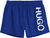 Men's Royal Blue Abas Silver Logo Swim Shorts - Blue