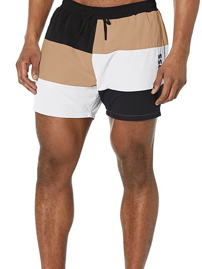 Hugo Boss Men's Standard Court Color Block Swim Trunks product