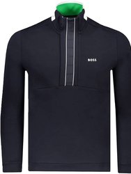 Men'S Sweat 1 Half Zip Sweatshirt - Navy Blue