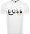 Men's Tiburt White Logo Short Sleeve Crew Neck T-Shirt - White