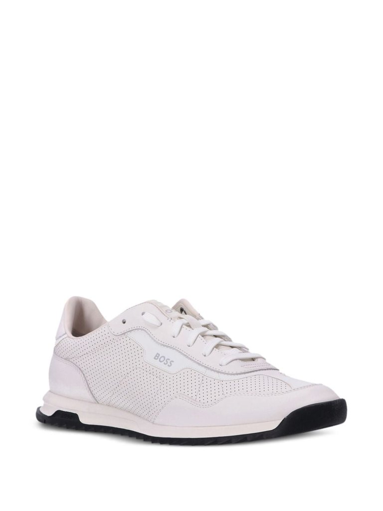 Men's Zayn Low Profile Leather Mesh Sneaker Rubber Shoes White Cloud - White