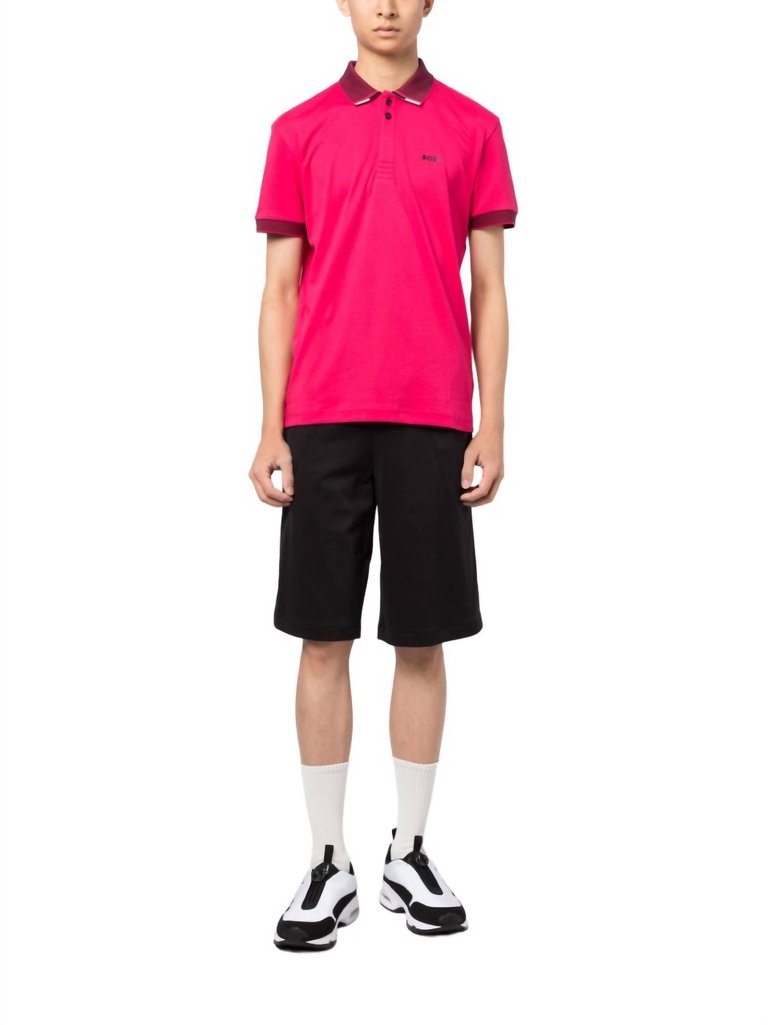 Paddy Polo Shirt In Pink - Pink