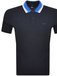 Phillipson Slim Fit Pique Cotton Polo Shirt 118 404-Dark Blue - Blue