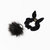 Girls Mini Velvet Scrunchie - Black Bebe - Black Bebe