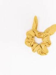 Mini Girl's Poolside Hunny Scrunchie In Gold Rib Shimmer - Gold Rib Shimmer