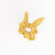 Mini Girl's Poolside Hunny Scrunchie In Gold Rib Shimmer - Gold Rib Shimmer