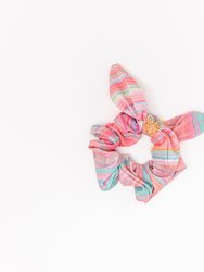 Mini Girl's Poolside Hunny Scrunchie In Rainbow Baja Shimmer - Rainbow Baja Shimmer