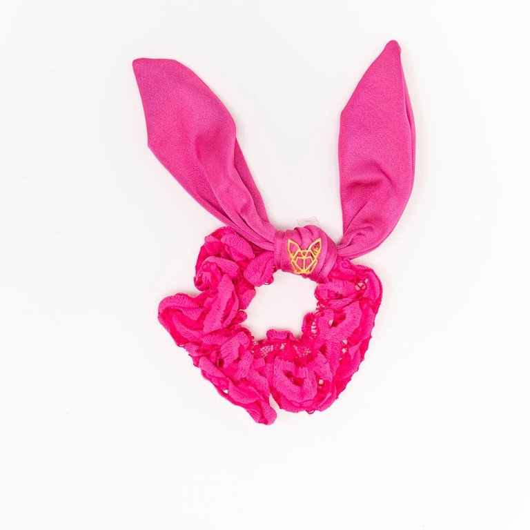 Mini Girl's Poolside Scrunchie In Fruit Punch Lace - Fruit Punch Lace
