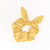 Mini Girl's Poolside Scrunchie In Yellow Shimmer - Yellow Shimmer