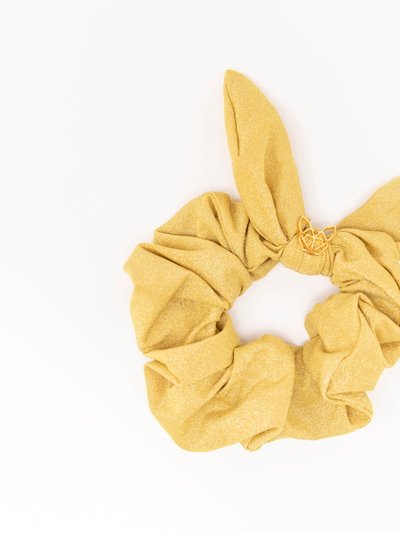 Hunny Bunny Collection Mini Girl's Poolside Scrunchie In Yellow Shimmer product