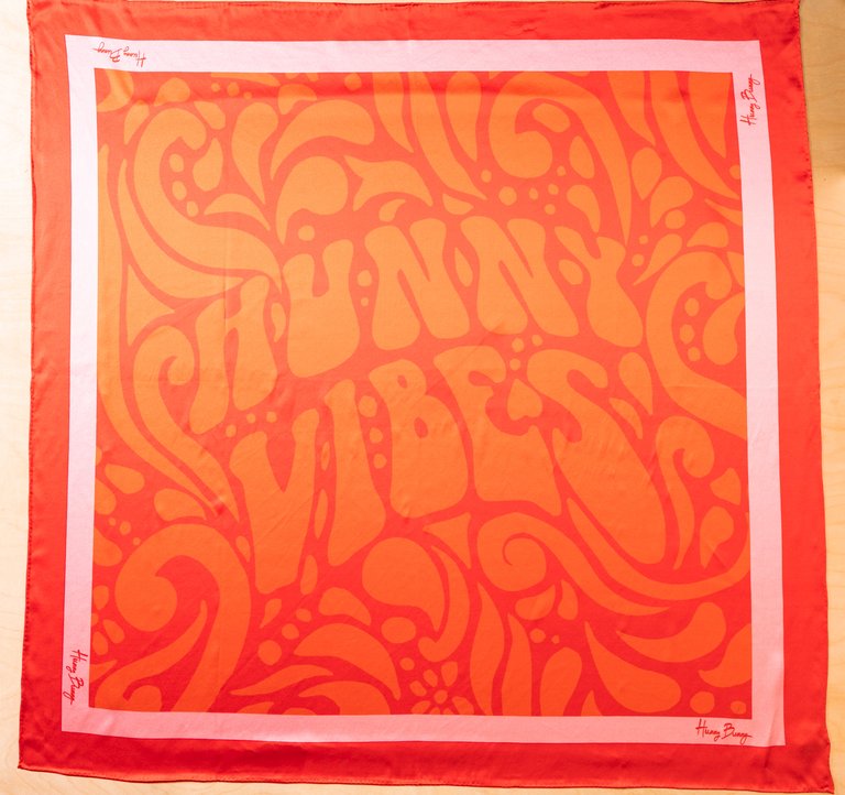 Vibes Scarf - Pink/Red/Orange