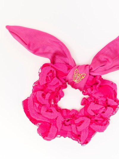Hunny Bunny Collection Women's Poolside Hunny Scrunchie In Fruit Punch Lace product