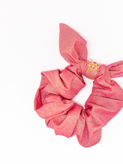Hunny Bunny Collection Women's Poolside Hunny Scrunchie In Rose Gold Shimmer product