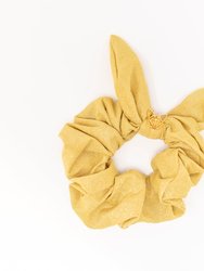 Women's Poolside Hunny Scrunchie In Yellow Shimmer - Yellow Shimmer