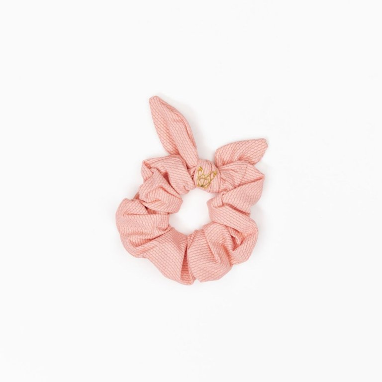 Women's Poolside Pink Coral Scrunchie - Pink Coral