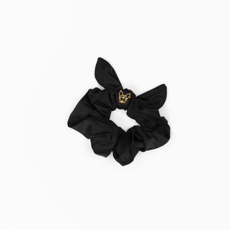 Women's Poolside Scrunchie In Black Onyx - Black Onyx