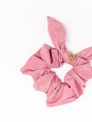 Women's Poolside Scrunchie In Blush Shimmer - Blush Shimmer