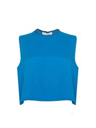 Manning Top In Blue Jewel