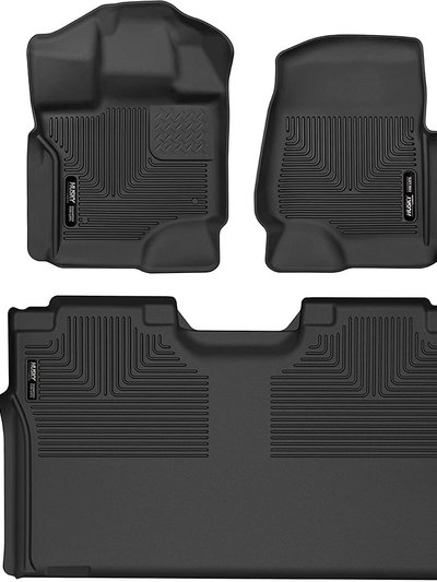 Husky Liners X-Act Contour Front & 2nd Seat Floor Liners - Black product
