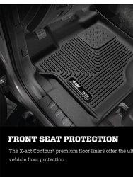 X-Act Contour Front & 2nd Seat Floor Liners - Black