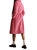 Audy Bow Front Coat In Hot Pink