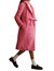 Audy Bow Front Coat In Hot Pink