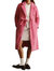 Audy Bow Front Coat In Hot Pink - Hot Pink