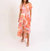 Biscayne Dress In Coral Multi - Coral Multi