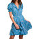 Gentry Dress In Scuba Blue Delicate Garden 119C - Scuba Blue Delicate Garden 119C