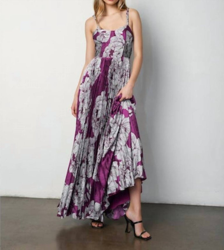 Linny Dress In Floral Purple - Floral Purple