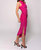 Monty Bodycon Ruched Dress In Pink