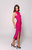 Monty Bodycon Ruched Dress In Pink - Pink