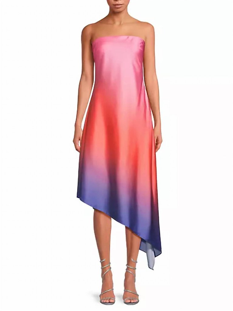 Sayulita Dress In Sunset Gradient - Sunset Gradient